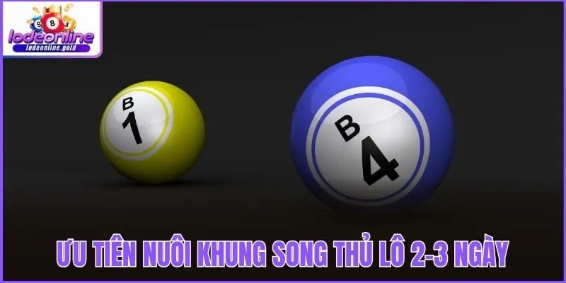 Ưu tiên nuôi khung song thủ lô 2-3 ngày